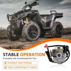 GoaMotors GY6 50cc Carburetor with Air Filter Fuel Line Fuel Filter Intake Manifold Compatible with Taotao 49cc 50cc ATM50 Pony 50 Thunder 50 PD18J 139QMB 139QMA Scooter Chinese 4Stroke Moped Engine