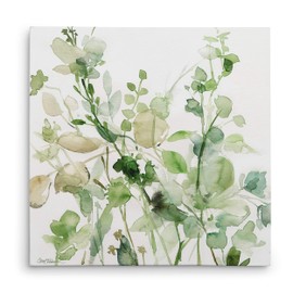 Wexford Home Sage Garden II-Canvas Prints Wrapped Gallery Wall Art | Stretched and Framed Ready to Hang, 40x40 Multicolor