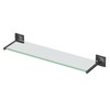 Gatco 5586MX Waterline Glass Shelf, Matte Black