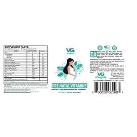 VITA GLOBE Prenatal Fish Oil Gummy Vitamins - Womens Multivitamin for Healthy Growth and Brain Development with Vitamin A, D E, B6, Folate and Biotin, 60 Count