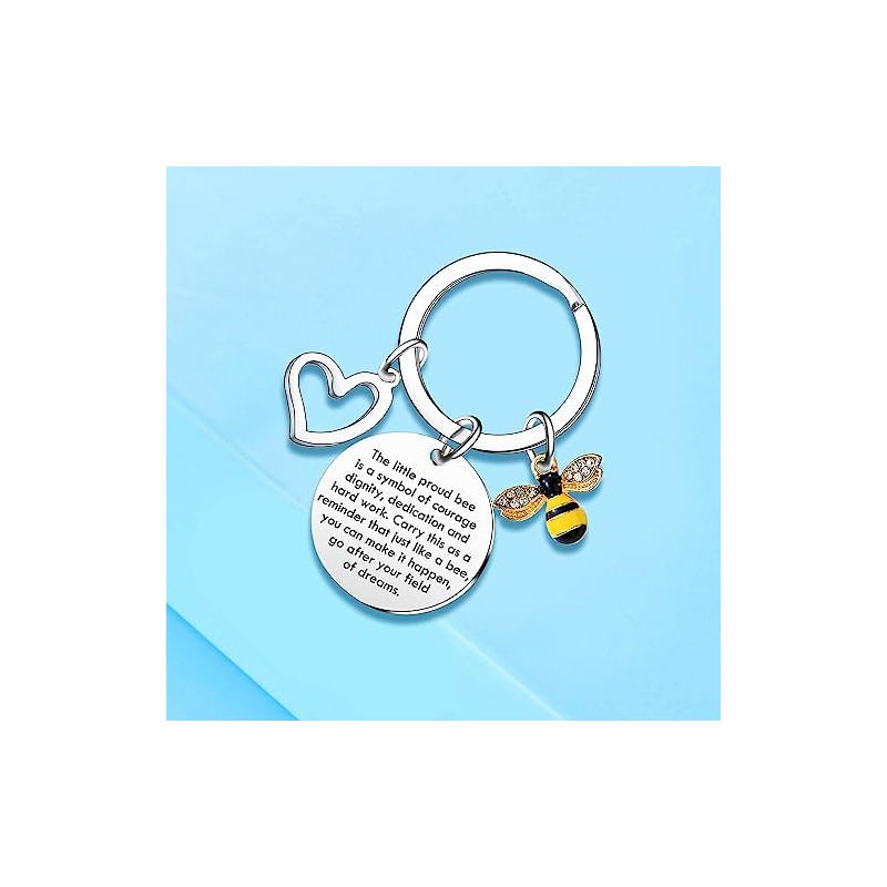 MADHAHEFU Teacher Gifts Teacher Appreciation Gifts Bee Keyring Thank You