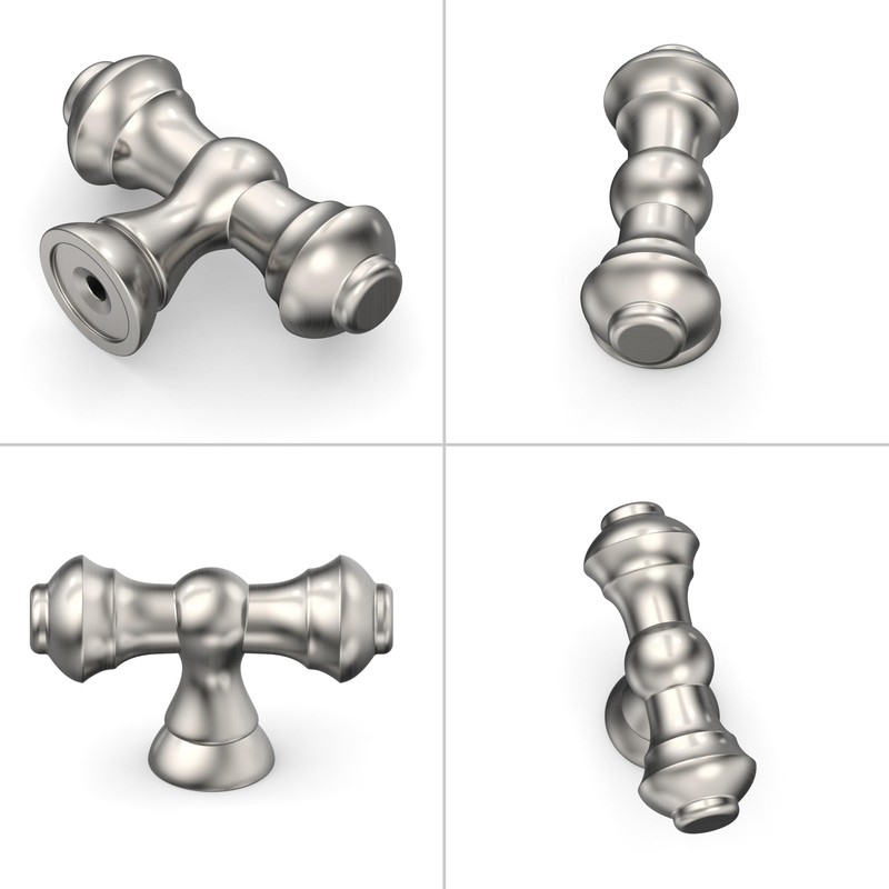 Coinkoly 10 Pack Brushed Satin Nickel Cabinet Handles - Single