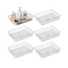 Clear Acrylic Tray, 6 Pack Acrylic Serving Trays Deep Serving