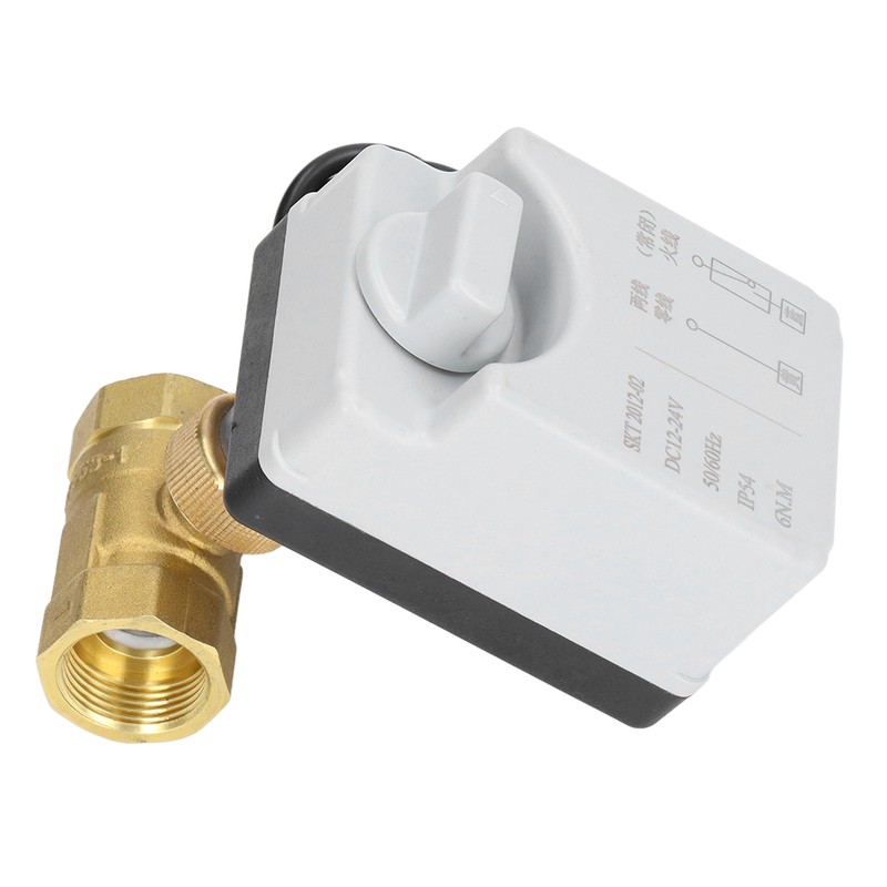 Motorized Ball Valve Electrical 2 Way Normally Closed Manual Automatic