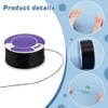 PH PandaHall 0.1mm Thread for Bracelets Beading Cord Black Sewing