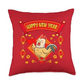 Rooster Vietnamese New Year Matching Family Year Of Rooster Throw Pillow