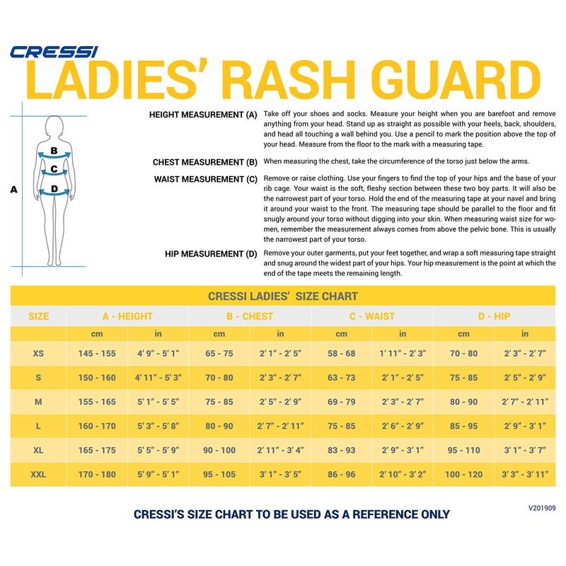 Cressi Rash Guard Long Sleeve Lady, Negro/Rosado, Long Sleeve, L