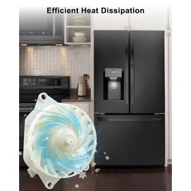 EAU64824808 Refrigerator Evaporator Fan Motor Fit for LG Refrigerator, Fridge Radiator Cooling Fan, Refrigerator Freezer Cooling Fan Replace Z40E12MS1A0-57K06E