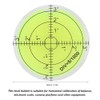Pack of 2 Round Leveling Levels with Scale, 60 mm