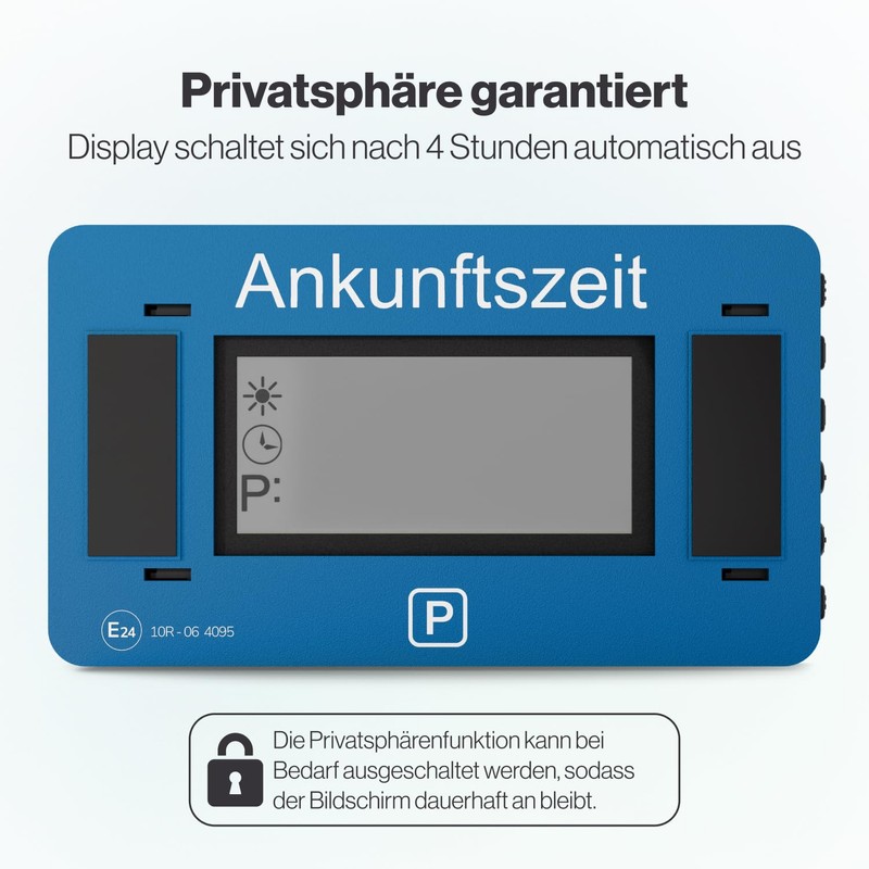 Parkwächter V2 Electronic Parking Disc with Approval according to German