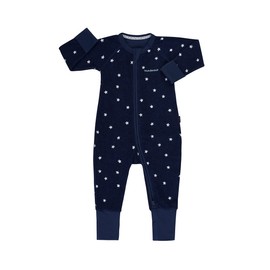 Bonds Baby Zippy - Terry Poodlette Zip Wondersuit, Star Shine Black Sea, 1 (12-18 Months)