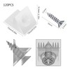 Back Wall Screws, Drawer Wedges, Pack of 120 Cabinet Attachment,