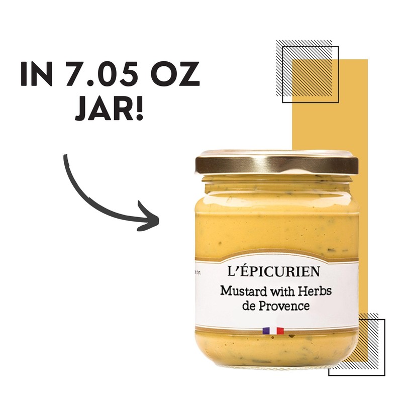 Herbes De Provence Flavored L'epicurien Gourmet French Mustard