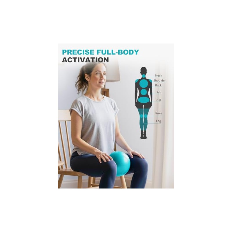 Trideer 9-Inch Pilates Ball for Exercise and Therapy
