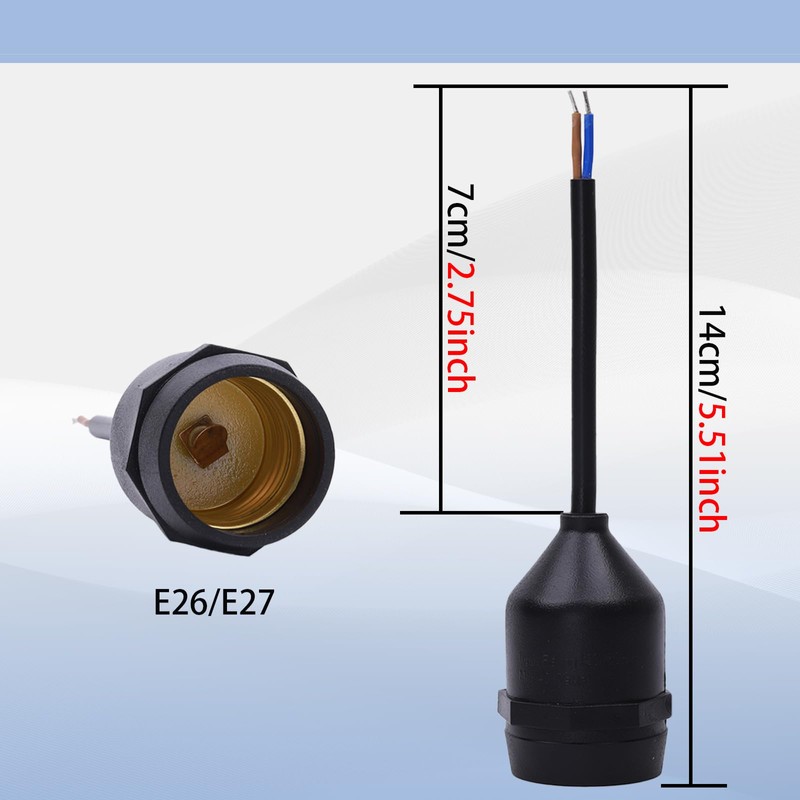 Waterproof lamp Holder，Light Socket, E26 Bulb Socket, lamp Holder, Light
