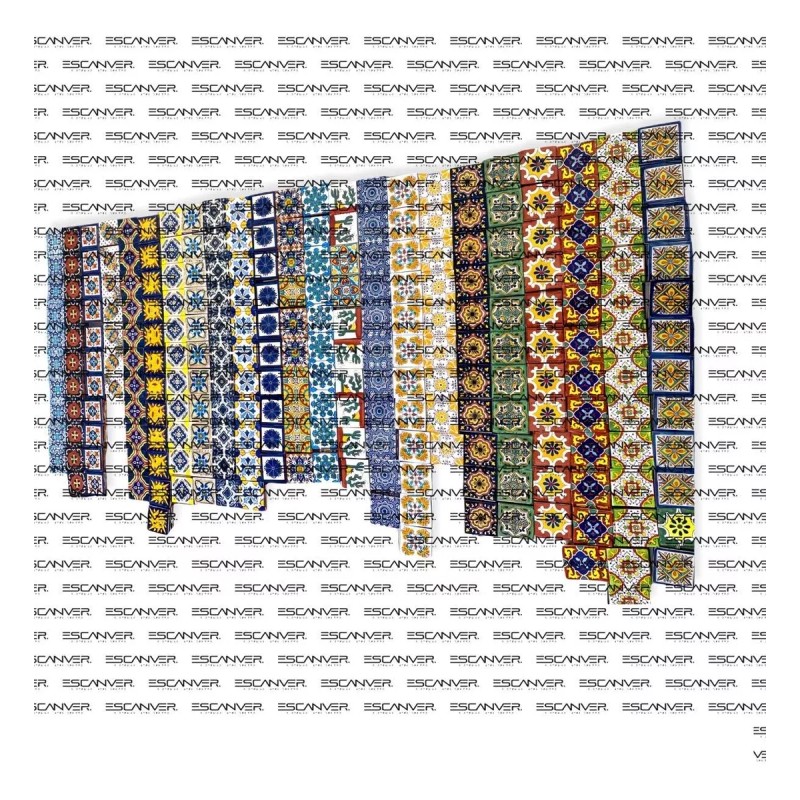 45 Pieza Azulejo Talavera 10cm Diferentes Colore Confeti Msi