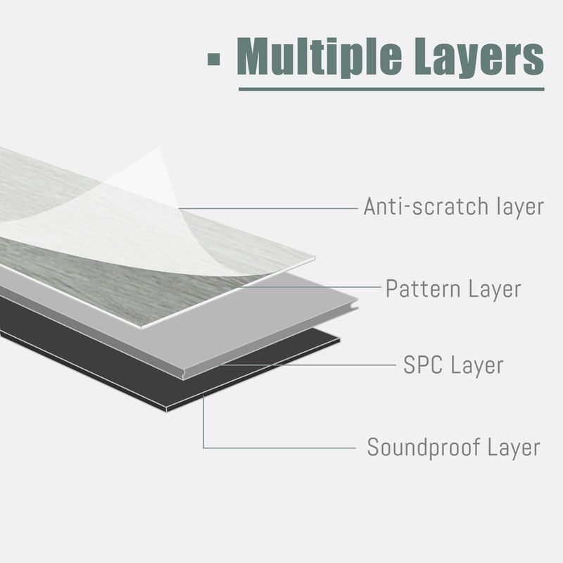 MIRUO SPC Vinyl Plank Flooring 9 Pieces Easy DIY Luxury