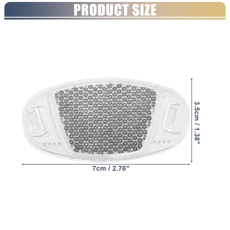 X AUTOHAUX Bicycle Reflector Bike Warning Reflector for Bicycles 3.70"x1.61"x0.39"