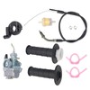 XQSMWF Carburetor with Handle Grip Throttle Cable Compatible with Yamaha