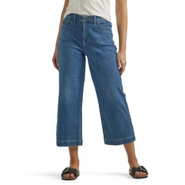 Lee Women's Legendary High Rise Wide Leg Crop Jean Shadow Veil 16
