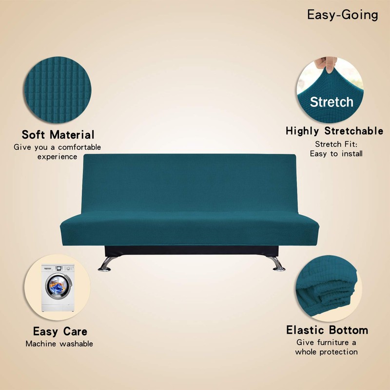 Easy-Going Stretch Sofa Slipcover Armless Sofa Cover Furniture Protector Without