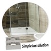 jojofuny 2pcs Sliding Shower Door Bottom Guide Bathroom Glass Door