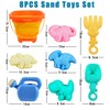 ChaneeHann Sand Toy from 1 Year, 8-Piece Set with Foldable