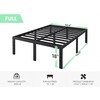 QEROMY Full Size Bed Frame - 18 in Sturdy Platform