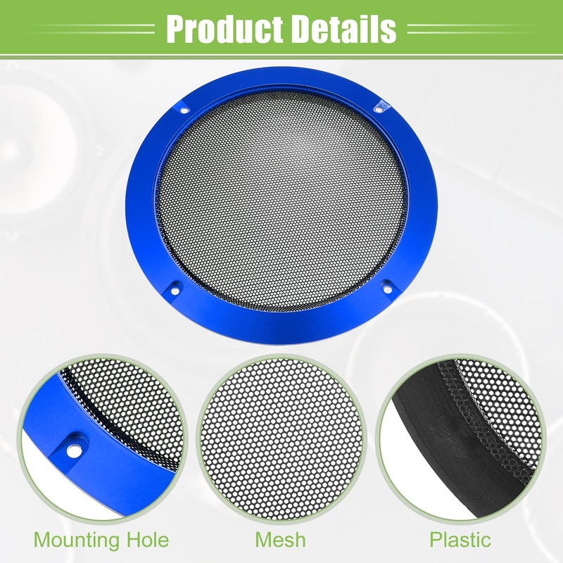 VekAuto Universal 4" 6.5" Car Speaker Mesh Cover Mesh Round