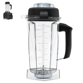 For Vitamix Blender Pitcher,64oz for vitamix 5200 blender pitcher,fit for 5000 6300 7500 Pro200/500/750 Vita-Prep vm0101/vm0102/vm0103/vm0197 E310/320,Classic C/Commercial/Explorian etc.5 YR Warranty