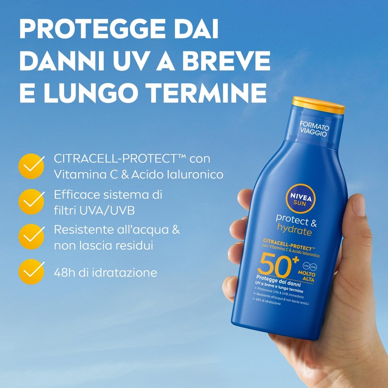 NIVEA SUN Protect & Hydrate SPF 50+ Formato Viaggio 100