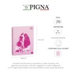 Pigna, Confezione 4 Quaderno Blocco Spiralato,carta colorata,COLOUR INSIDE, A5, 50