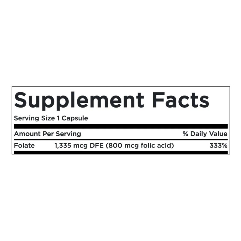 Acido Folico 800mcg 250 Caps Prenatal Cardiovascular Eg A33