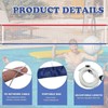Volleyball Pool Net, 15x3Ft Portable Pool Volleyball Net for Inground,