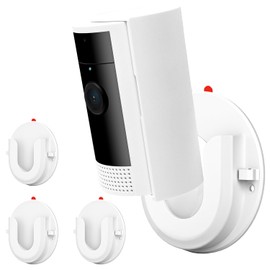 3 Pack Ring Indoor Cam Adhesive Wall Mount, Strong VHB Stick On,No Drilling Mounting Bracket for Ring Camera or Screw,Two Ways Installation