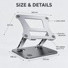 Adjustable Carbon Steel Laptop Stand, Foldable Cooling Holder for Laptops