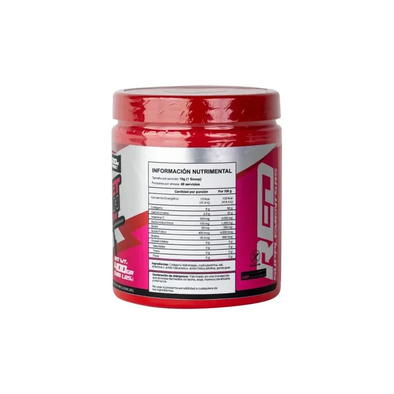 Red Supplement Colageno Scarlet Cheetah 40 Servis Sabor Grosellla