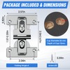 Pisman 180 Degree Adjustable Bifold Hinges, Folding Closet Door Hinges