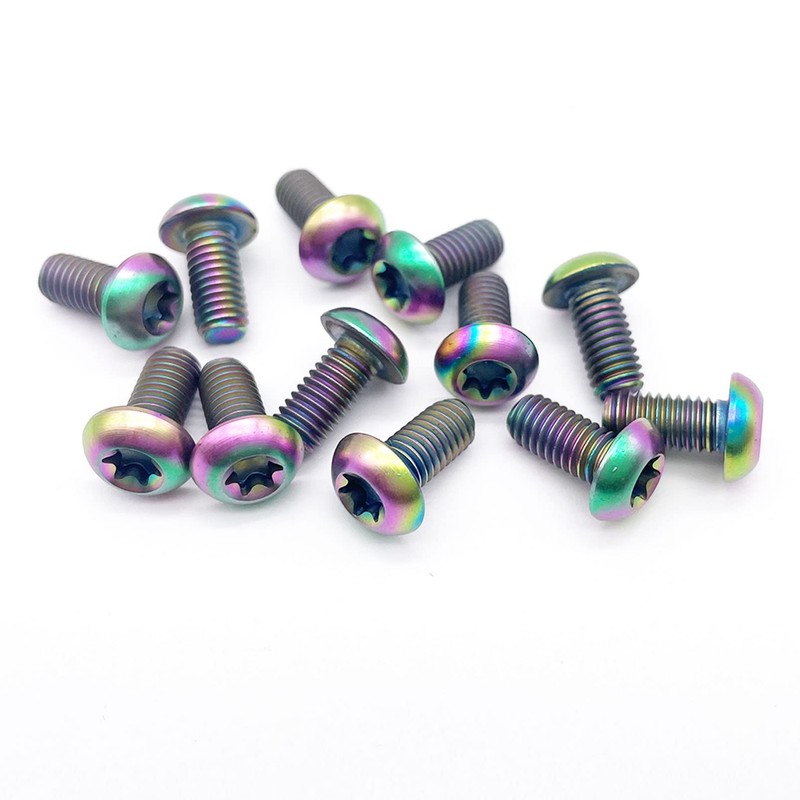 [Pack of 12] M5 x 10 mm T25 Titanium Ti