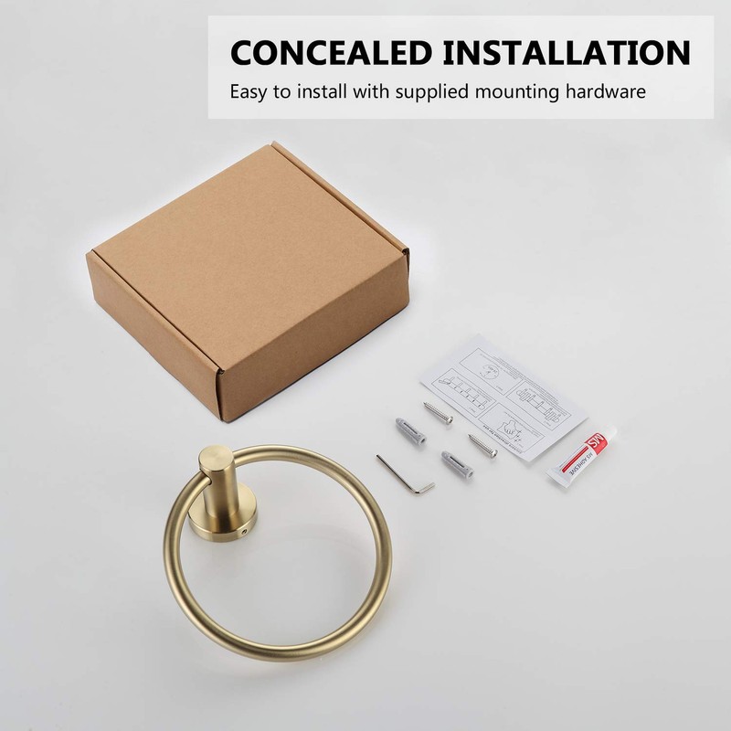 BGL Towel Ring Brushed Gold Stainless Steel 304 Towel Ring