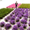 314 Pcs Nylon Miniature Grass Tufts, Mixed Pink & Purple
