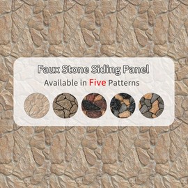 Lumizone High-Density Polyurethane Faux Stone Siding Panels for Interior Exterior Decor Covering Rock Panel PU Chaos Stone NO.2 (2, A-2, 47.24"×22.04")