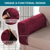 Turquoize Velvet Armrest Covers for Chairs and Sofas Couch Armrest