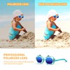 Funní Día 2-in 1 Children Swimming Goggles and Polarized Sunglasses,