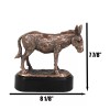 Rustic Western Farmhouse Ass Donkey Mule Electroplated Bronze Resin Figurine