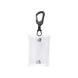 Hawkeye Clear Figure Case with Carabiner | Transparent Accessory Keychain Ball Chain Vinyl Character Amulet Case Card Trading Card Carabiner