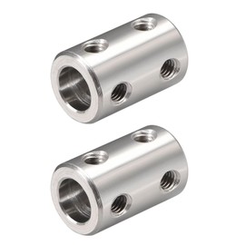 Shaft Coupling Connector, Rigid Coupling, Motor Shaft Coupling, Shaft Couplings, 8 mm to 8 mm Bore, Coupling Adapter for 3D Printers, for DIY Robots, Motor Accessories, 3D Printer, Pack of 2