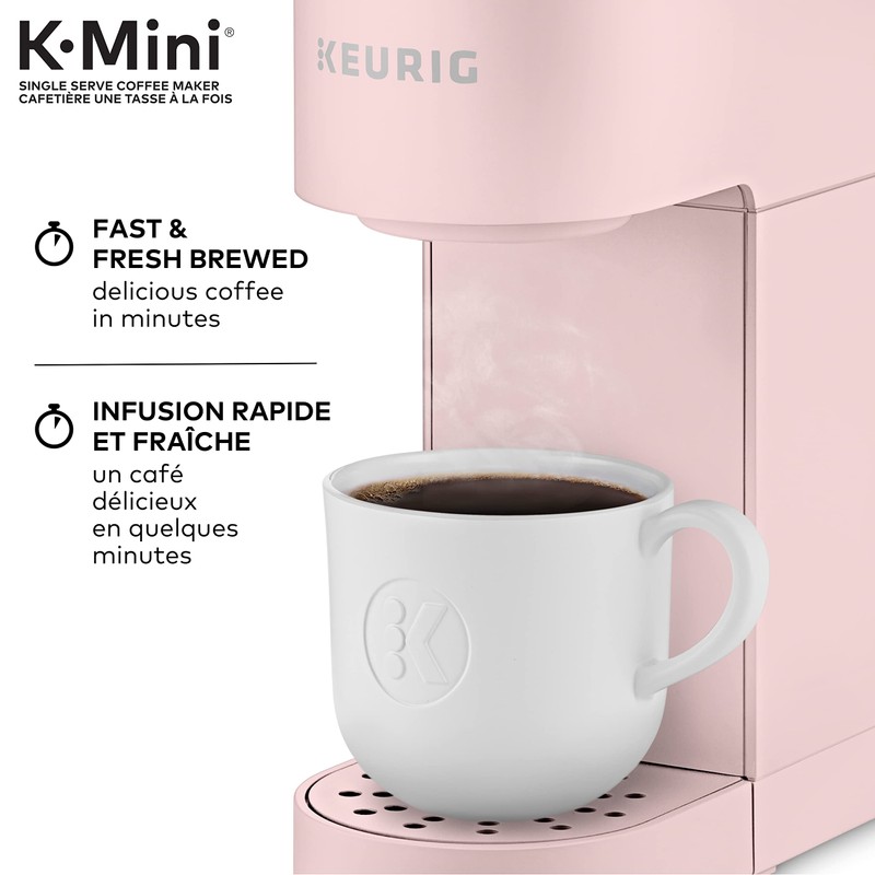 Keurig K-Mini Single Serve K-Cup Pod Coffee Maker, Featuring An