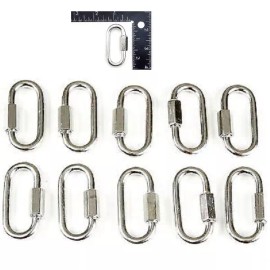 Unbranded/Generic 10- 1/4" Heavy Duty Quick Link Chain Rope Cable Strap Connector 6.3mm