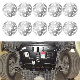 Heat Shield Clips,20 Pcs Exhaust Heat Shield Clips,Metal Heatshield Clips,Car Heat Shield Clips Compatible for Vw 30mm/11.8 In Exhaust Shield Clips Kit